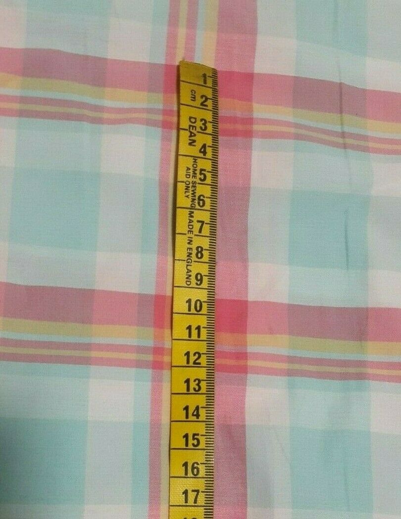 STRETCH CHECKED POLYCOTTON SHIRT FABRIC - SOLD BY THE METRE - Image 4