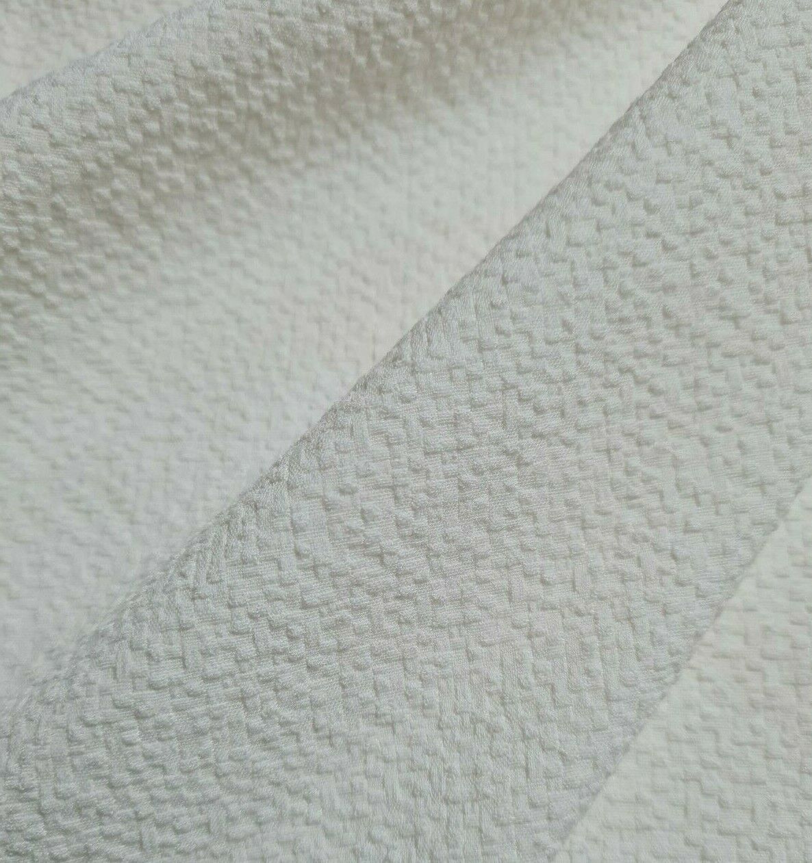 Stretch Jacquard Fabric Black And Off White Colours Drape 55" - Image 15
