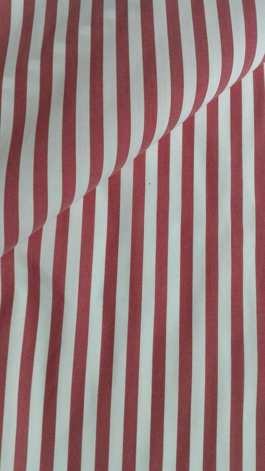 STRETCH SHIRT FABRIC WHITE AND RED-WHITE STRIPED -SOLD BY THE METRE - Image 4