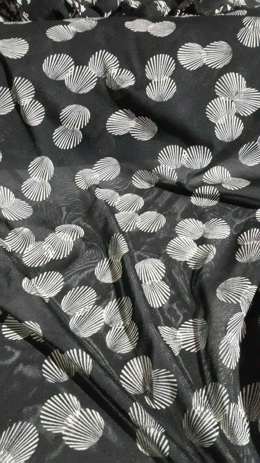STRETCH TULLE FABRIC SHELL PRINTED -SOLD BY THE METER - Image 3