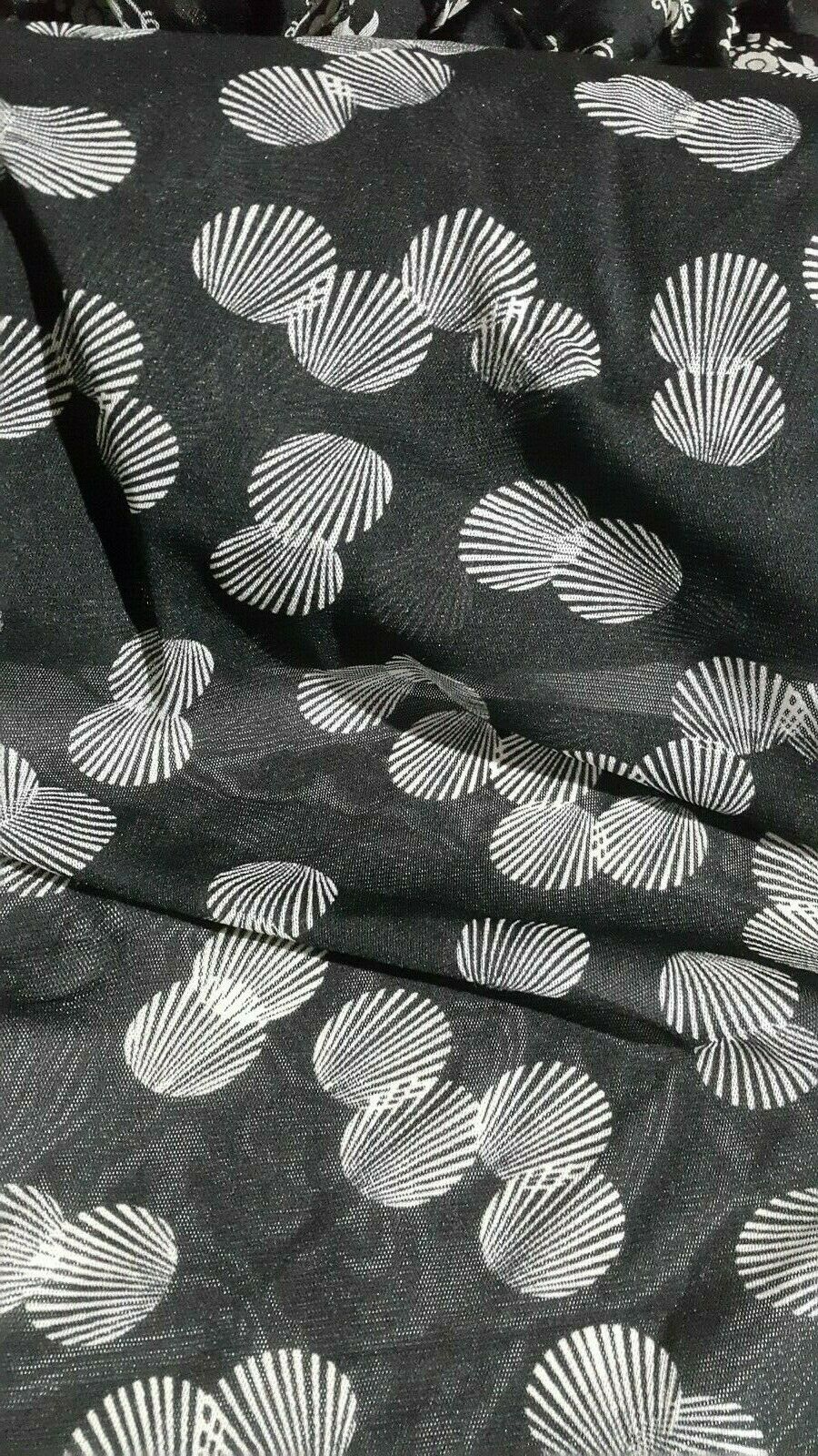 STRETCH TULLE FABRIC SHELL PRINTED -SOLD BY THE METER - Image 7