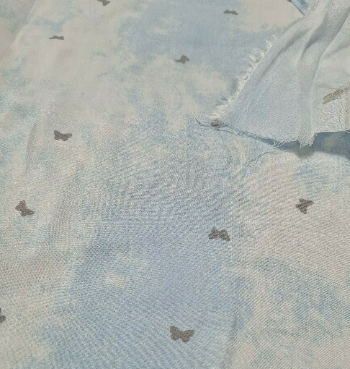 VISCOSE FABRIC BUTTERFLY AND CLOUD PRINTED - SOLD BY THE METRE - Image 5