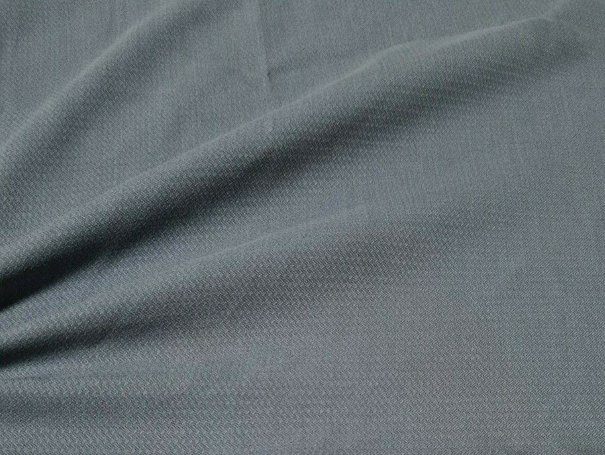 VISCOSE FABRIC GREY COLOUR PLAIN AND SMALL FIGURED SOLD BY THE METRE - Image 3