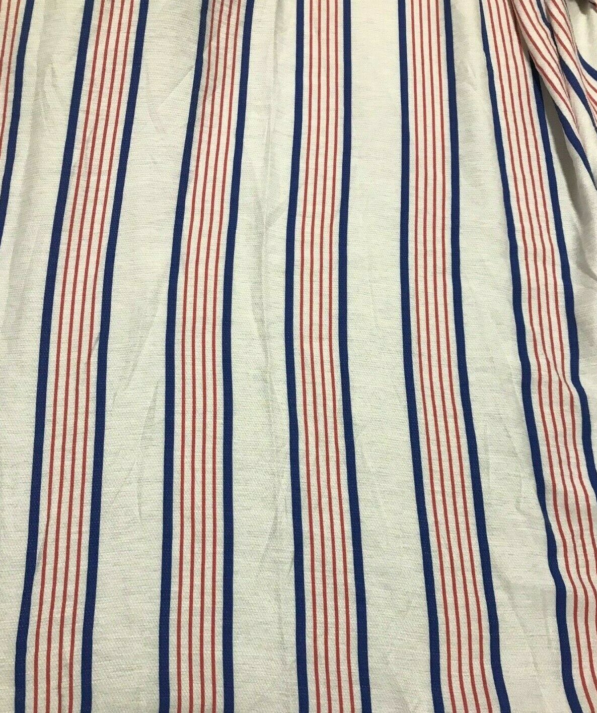 VISCOSE FABRIC RED AND BLUE STRIPED WHITE VISCOSE NAYLON -SOLD BY THE METRE - Image 4