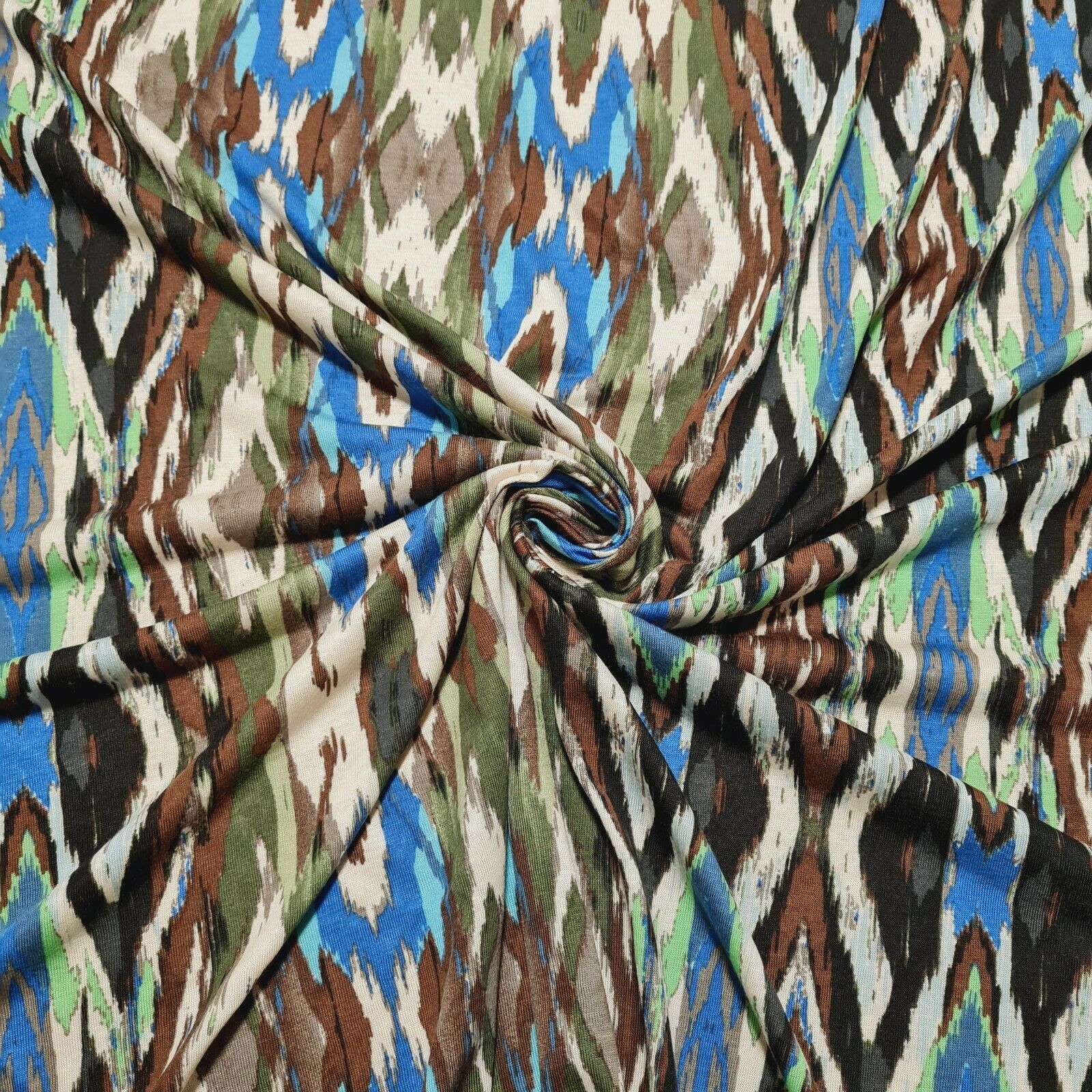 Viscose Jersey Fabric Ethnic Printed Thin 55" Wide A1-113 - Image 2