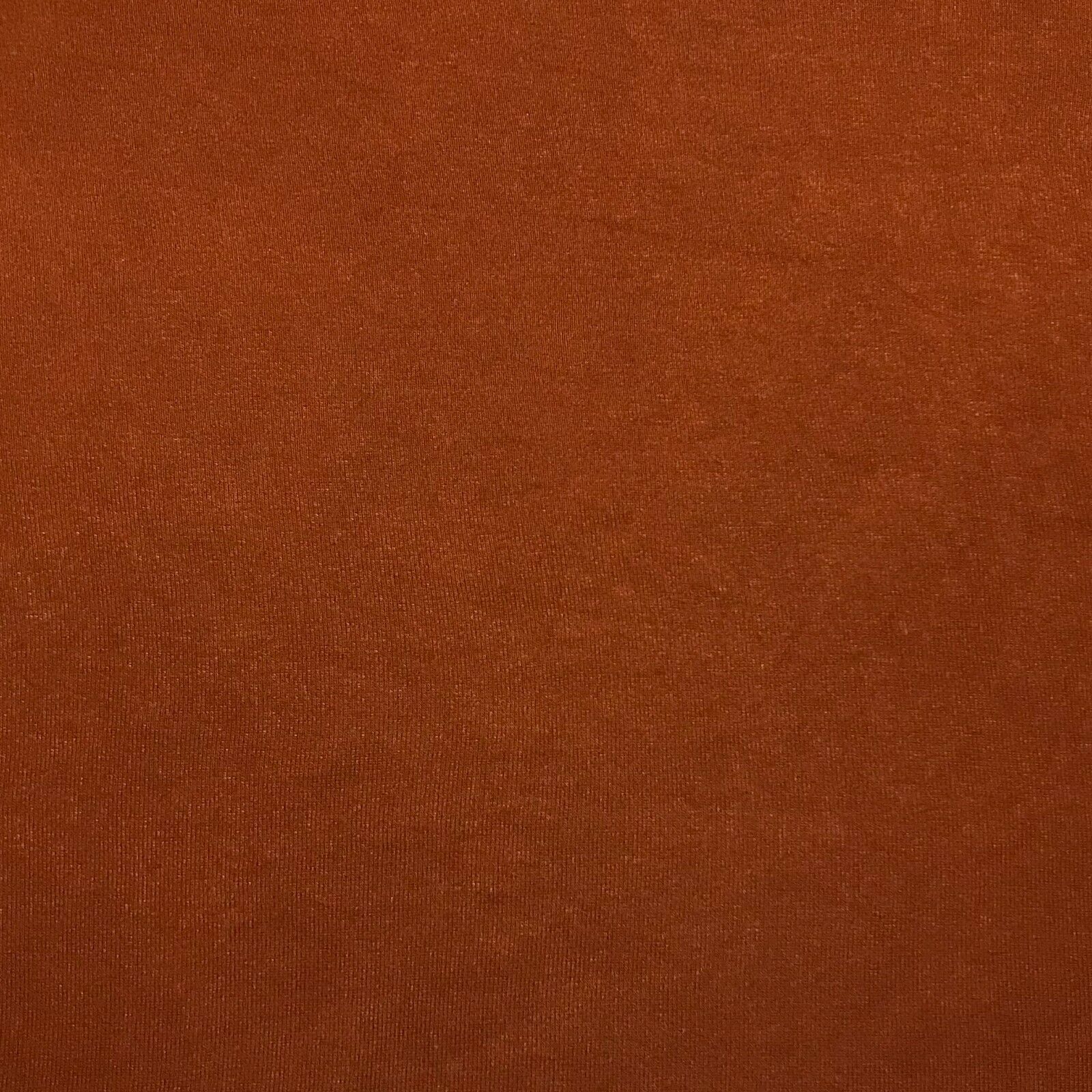 Viscose Rib Jersey Fabric Brick Colour 70" Wide 2-Way Stretch Sold By The Metre - Image 2
