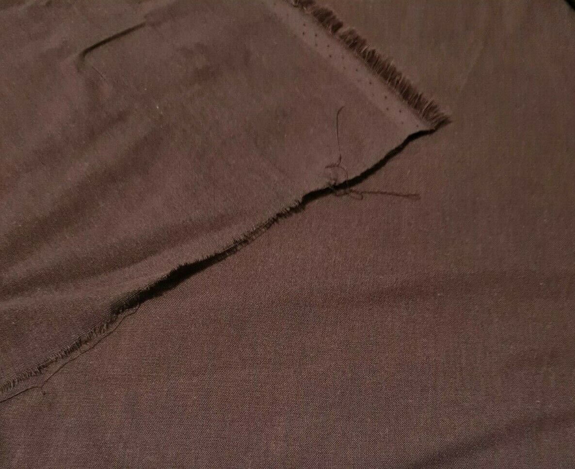 VOILE COTTON FABRIC BROWN COLOUR - SOLD BY THE METRE - Image 4