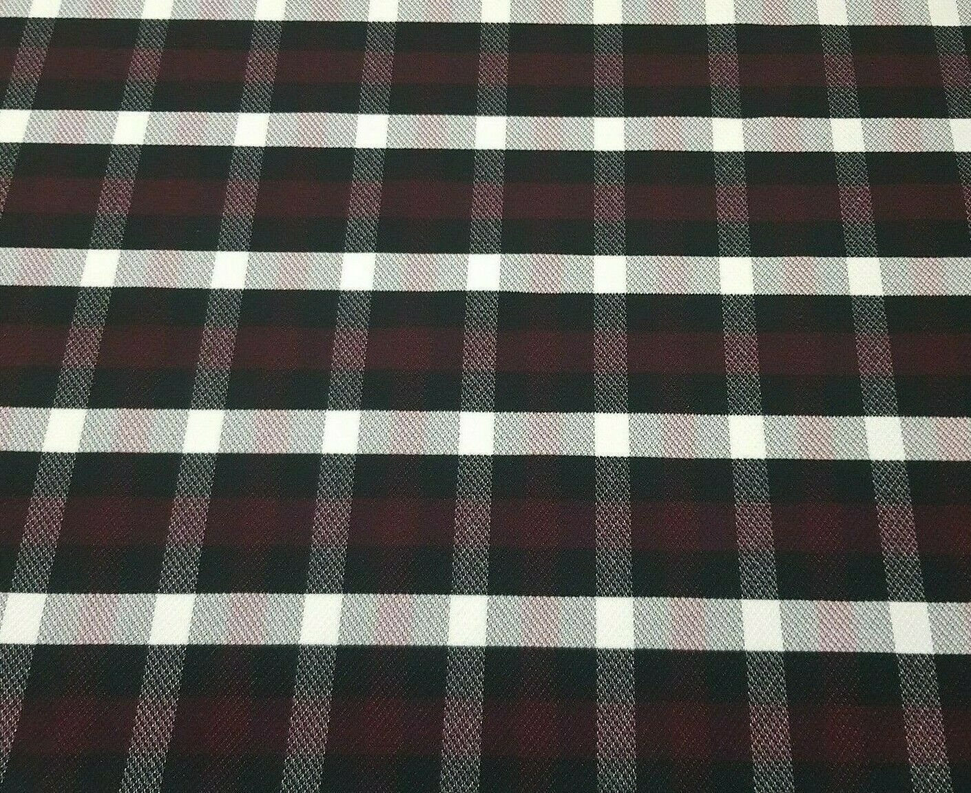 WASHABLE WOOL COAT FABRIC CHECKED STRETCH- SOLD BY THE METRE - Image 4