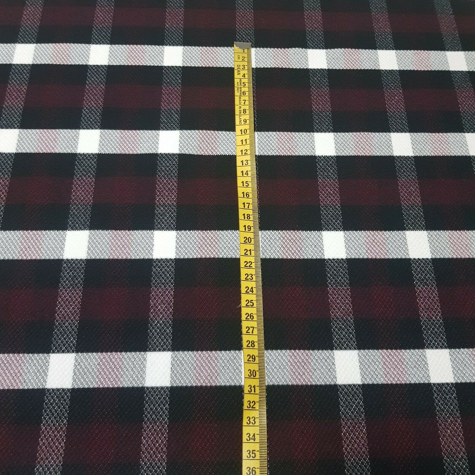 WASHABLE WOOL COAT FABRIC CHECKED STRETCH- SOLD BY THE METRE - Image 6