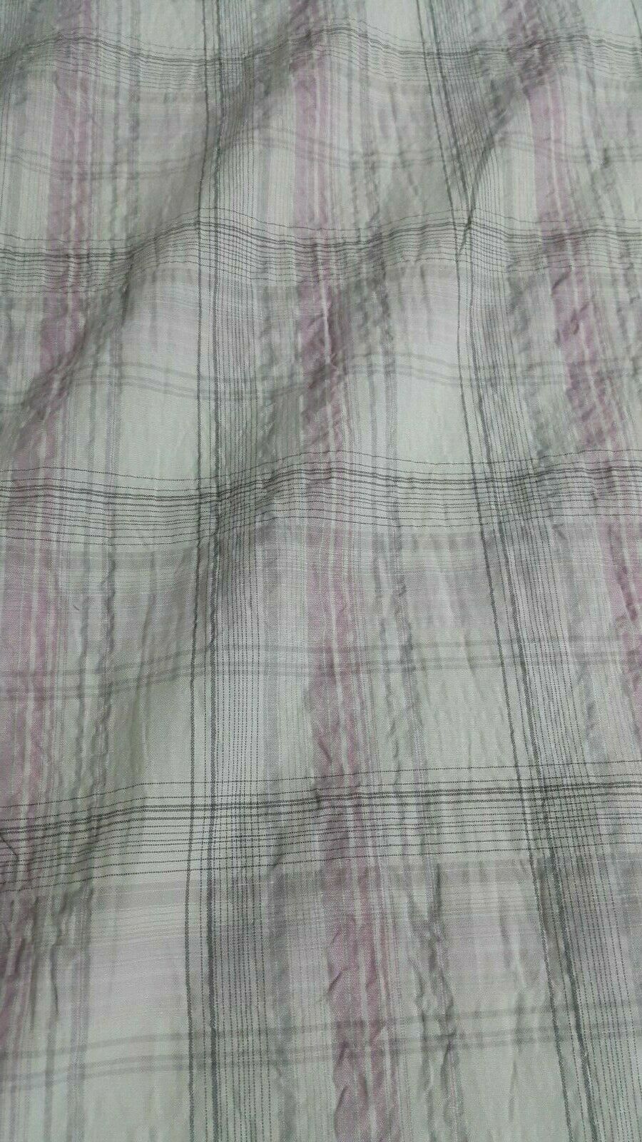 WAVY EFFECT CHECKED SHIRT FABRIC - SOLD BY THE METRE - Image 6