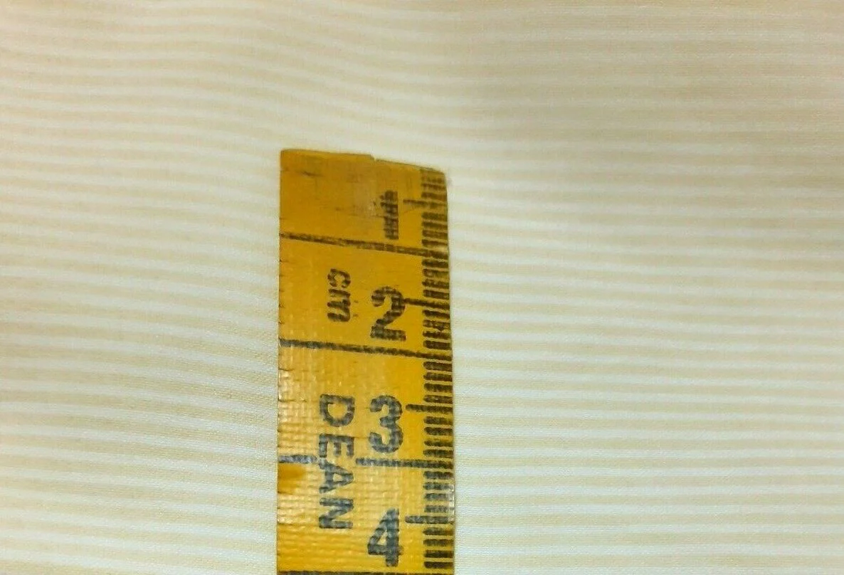 WHITE AND YELLOW NARROW STRIPED STRETCH SHIRT FABRIC - SOLD BY THE METRE - Image 6