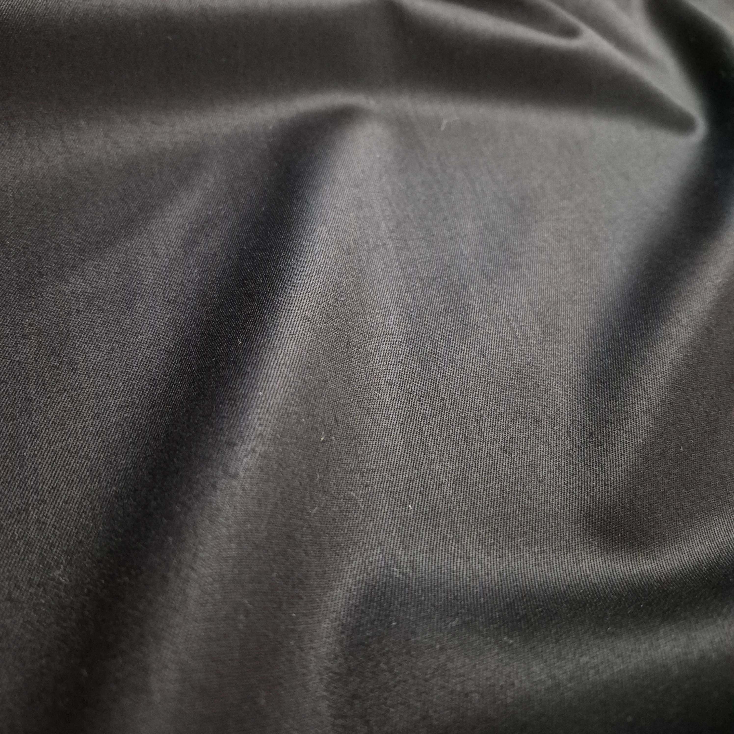 Wool Suiting Fabric Black Colour 55" wide - Image 2