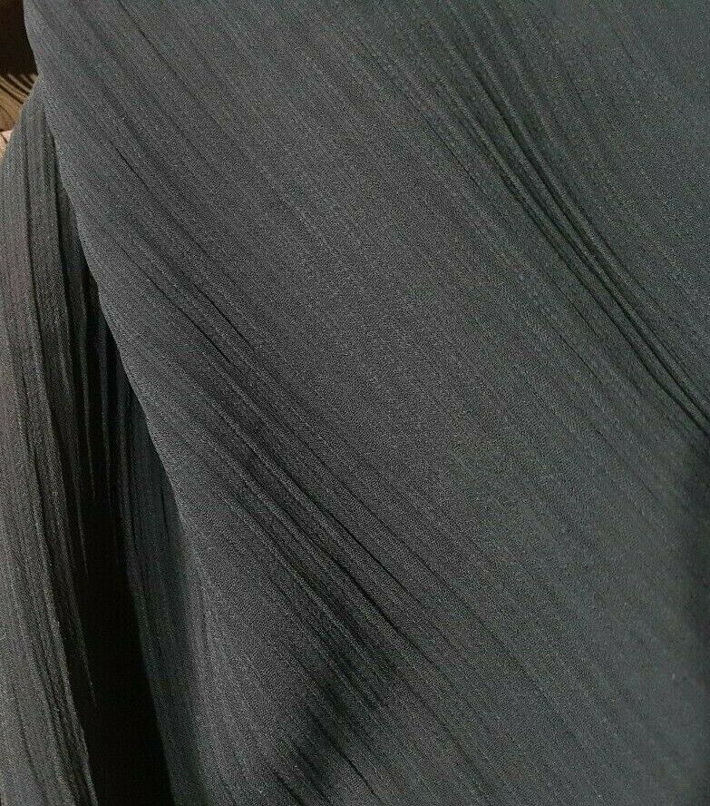 WRINKLED STRIPED POLYESTER CHIFFON FABRIC-2 COLOUR-SOLD BY THE METER - Image 4